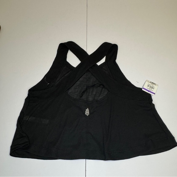 FP Movement by Free People Black Cropped Tank Top Small NWT - Picture 4 of 9
